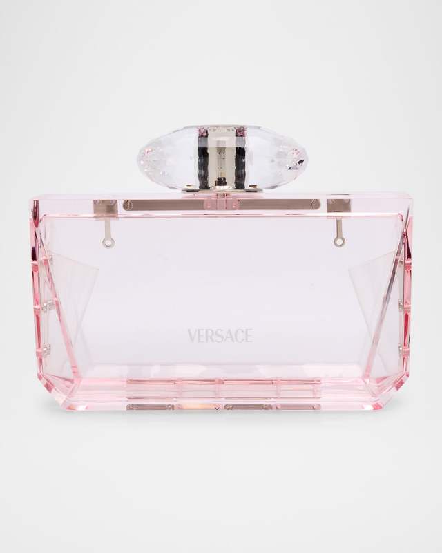 Bright Crystal Plexiglass Clutch Bag